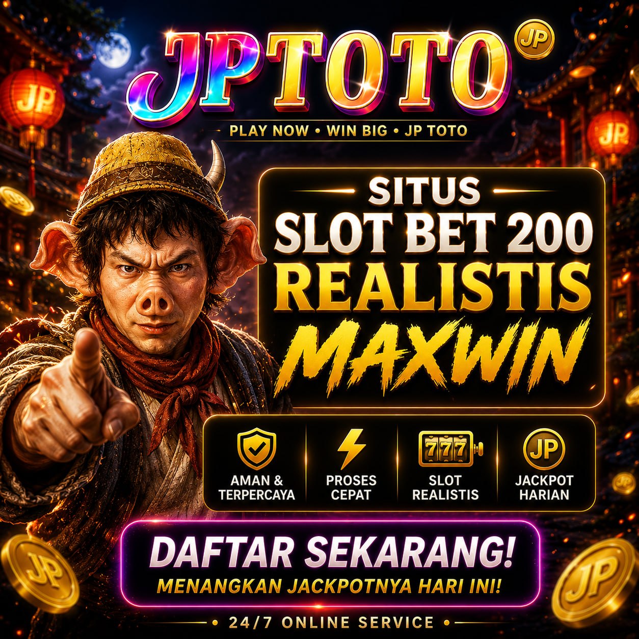 JPTOTO - Tiket Daftar Situs Slot Bet 200 Gacor Depo 5K Realistis Maxwin